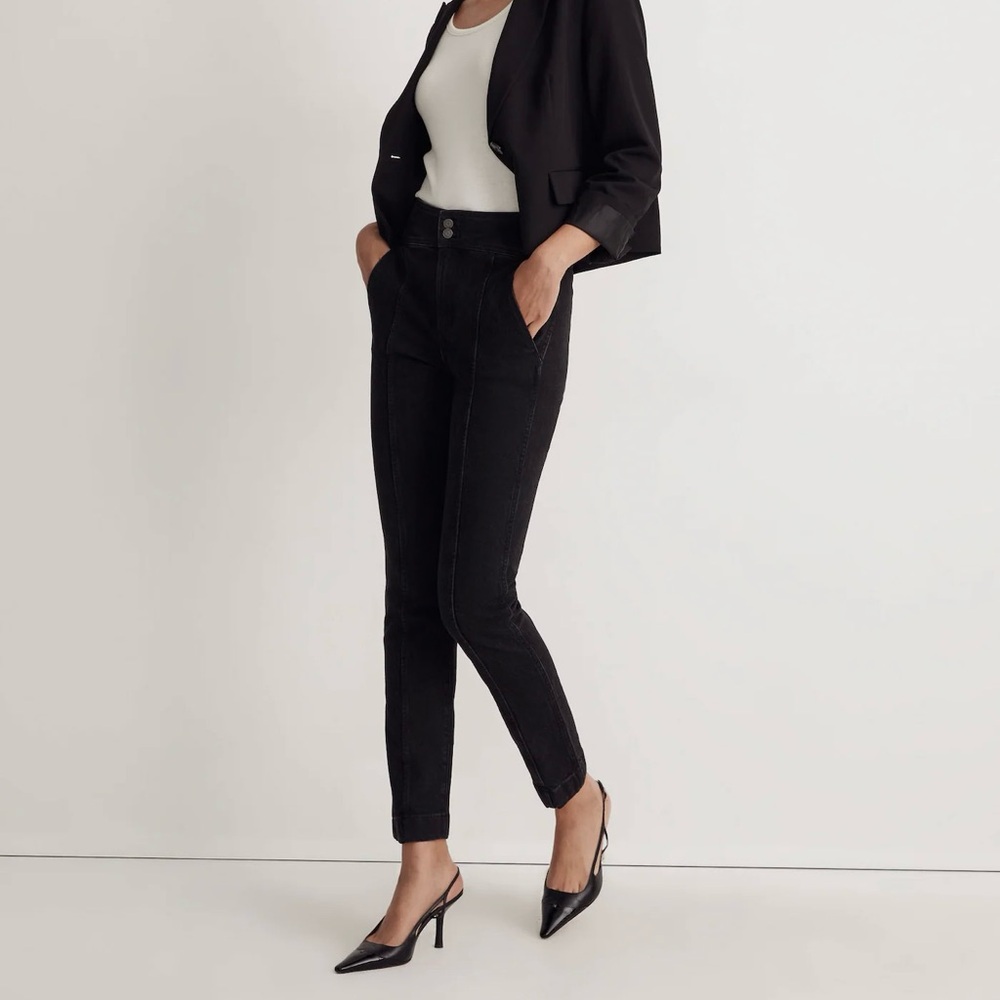 Perfect Vintage Jean in True Black Wash: Tuxedo Edition